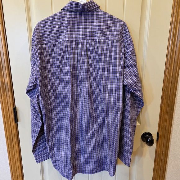 ‼️3/$30‼️ Cinch Shirt Men Purple/black Plaid Long Sleeve Button Up Cotton Medium - Picture 7 of 13